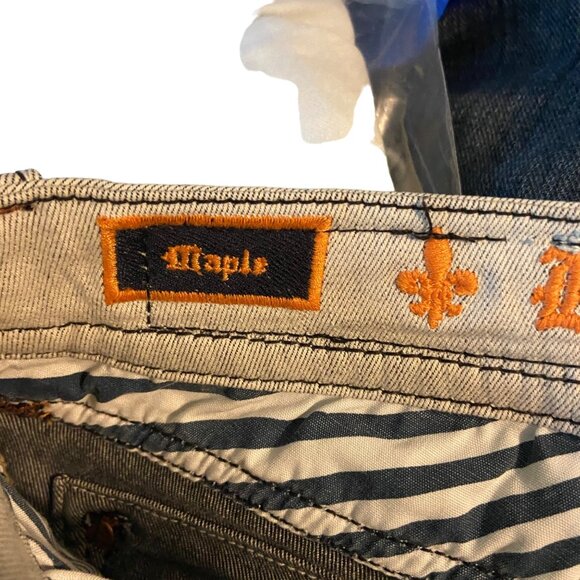 Rock Revival Maple Skinny Women Size 25 Light Wash Distressed Ripped Pockets - Picture 5 of 16